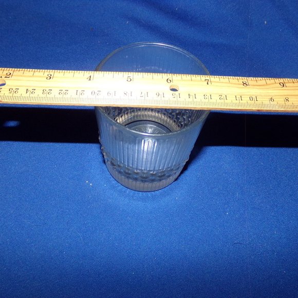 Vintage Drinking Glass Tumbler Cup w/ "Raindrop" Design - Picture 6 of 6